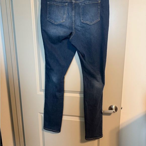 Distressed Dark Blue Skinny Jeans - Picture 2 of 3